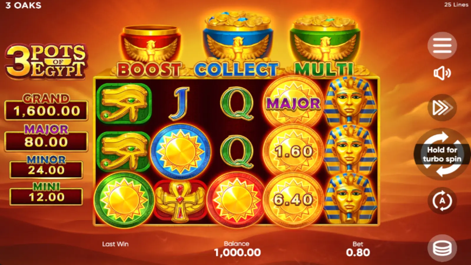 3 Pots of Egypt Slot Rules and Gameplay