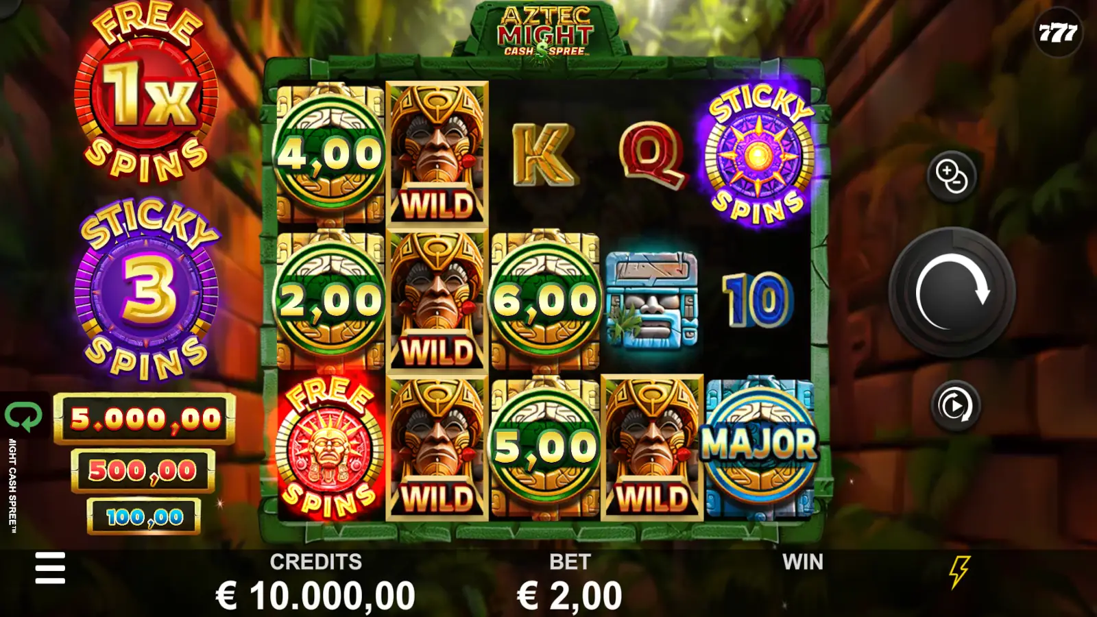 Aztec Might Cash Spree Slot Rules and Gameplay