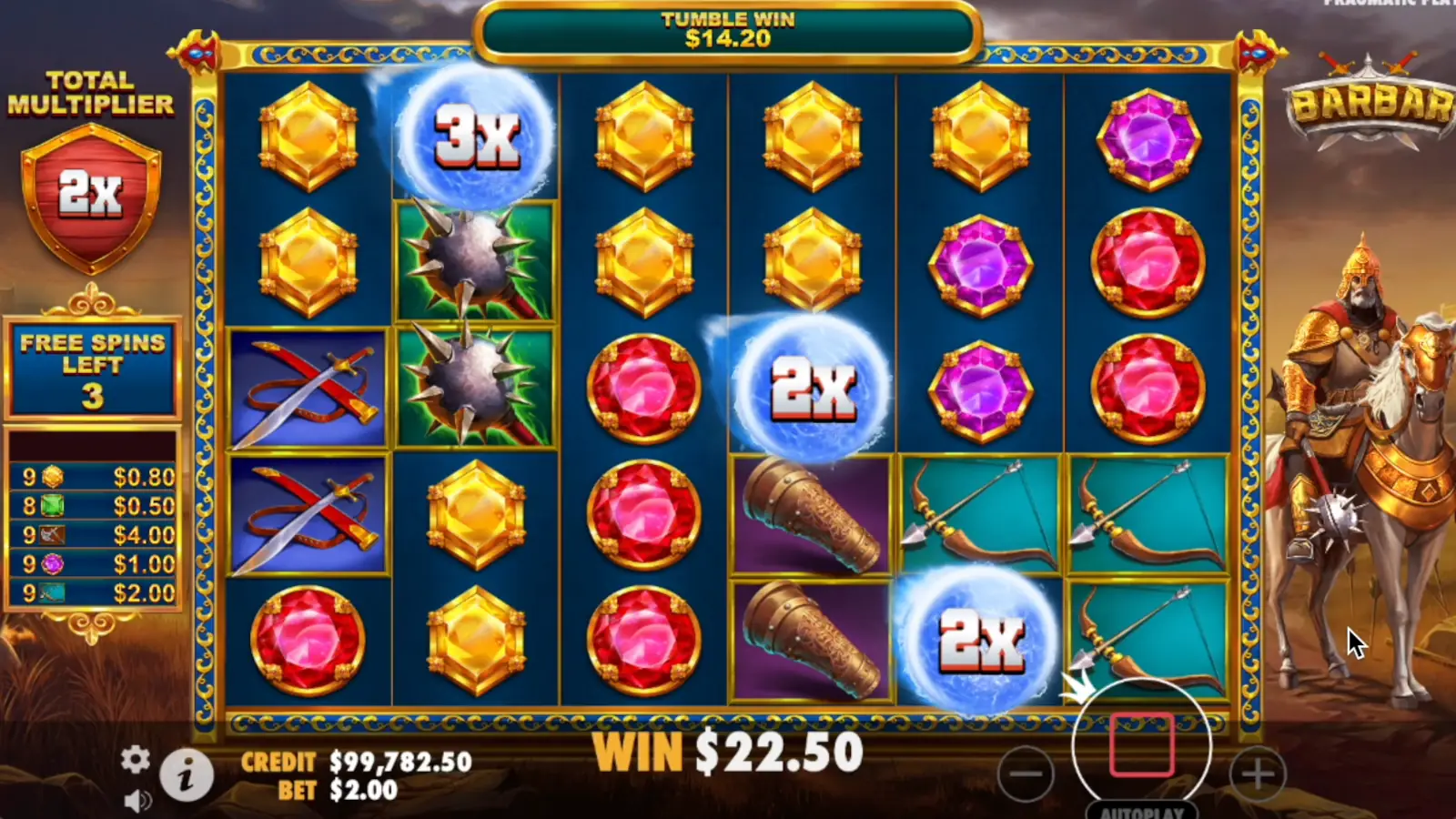 Barbar Slot Free Spins