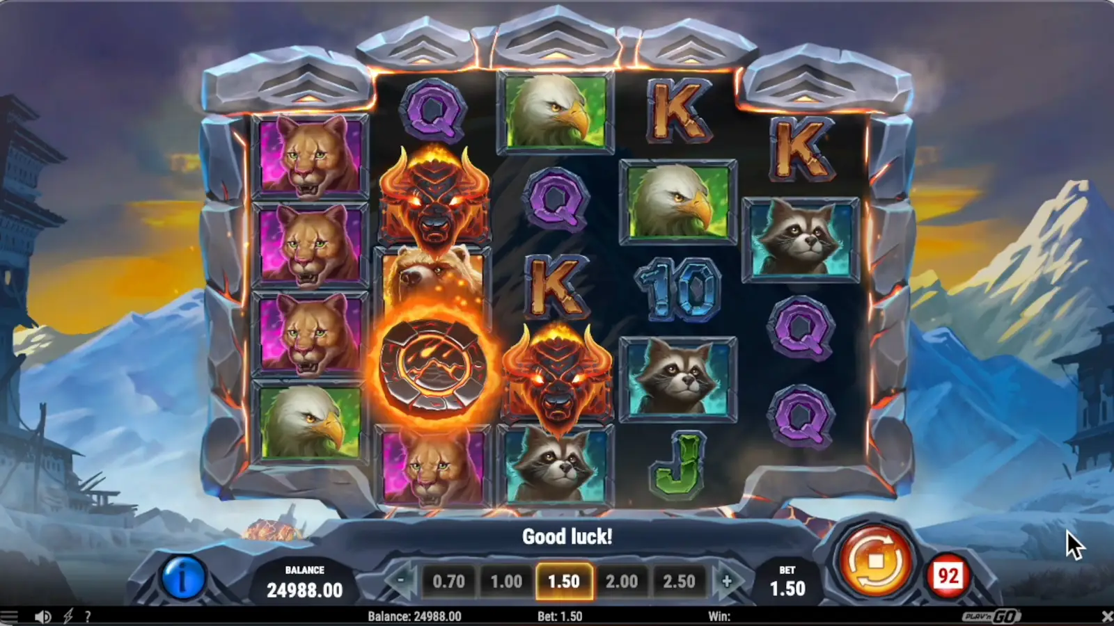 Beasts of Fire Maximum Slot Expanding Reels