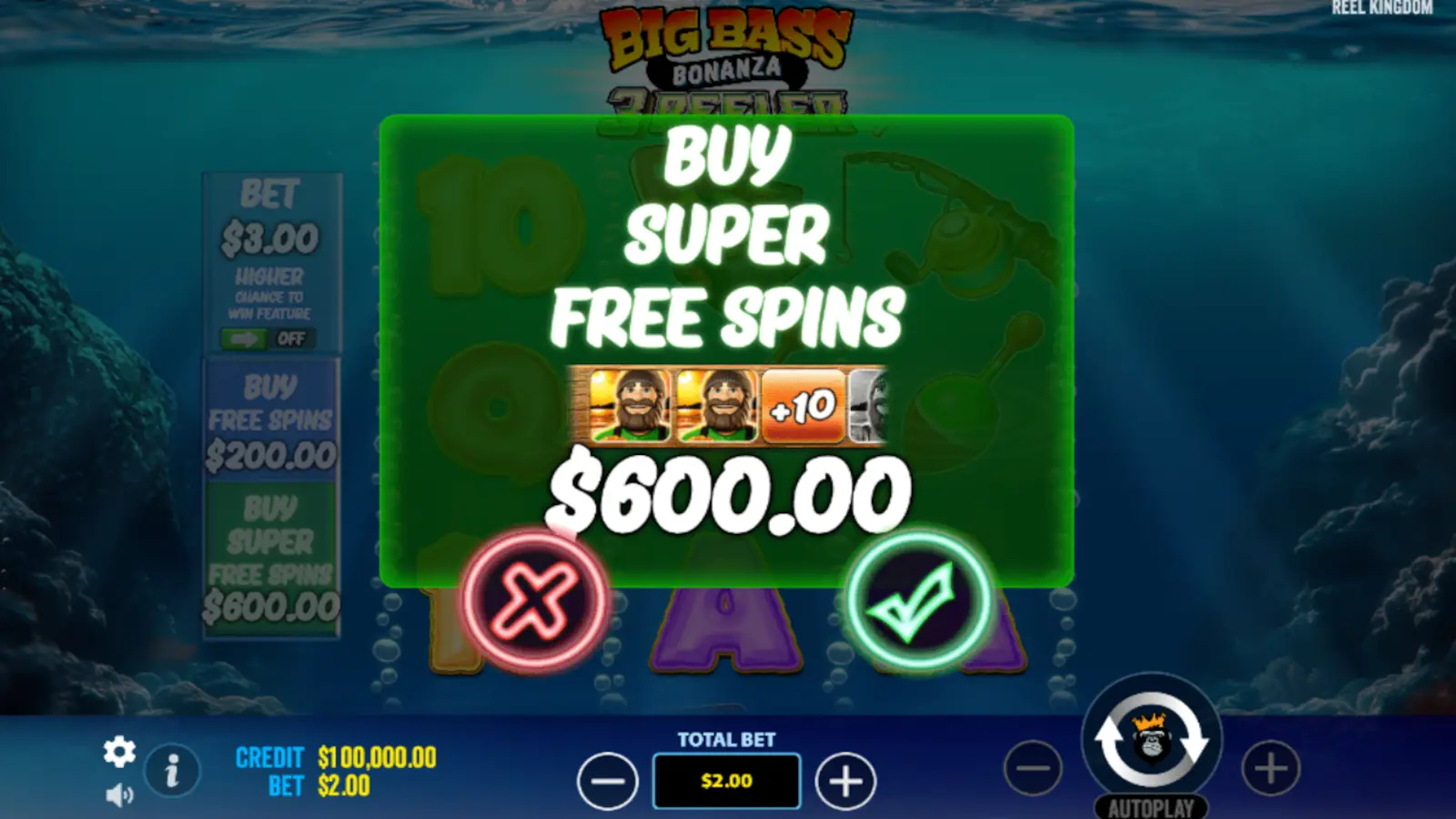 Big Bass Bonanza 3 Reeler Slot Bonus Buy