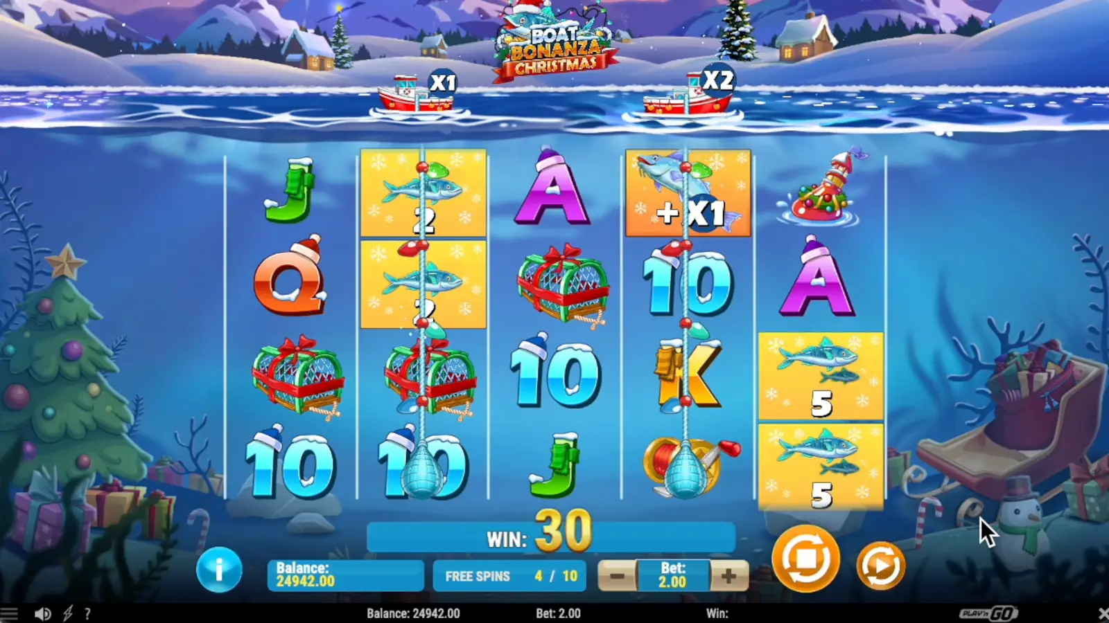 Boat Bonanza Christmas Slot Free Spins 1