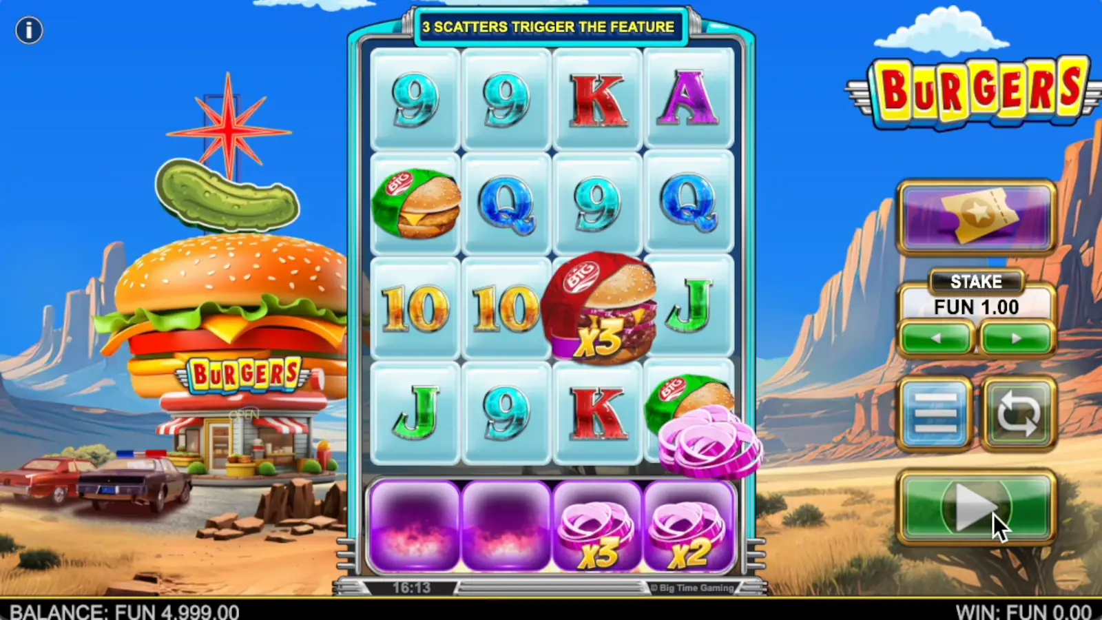 Burgers Slot Bonus Reel