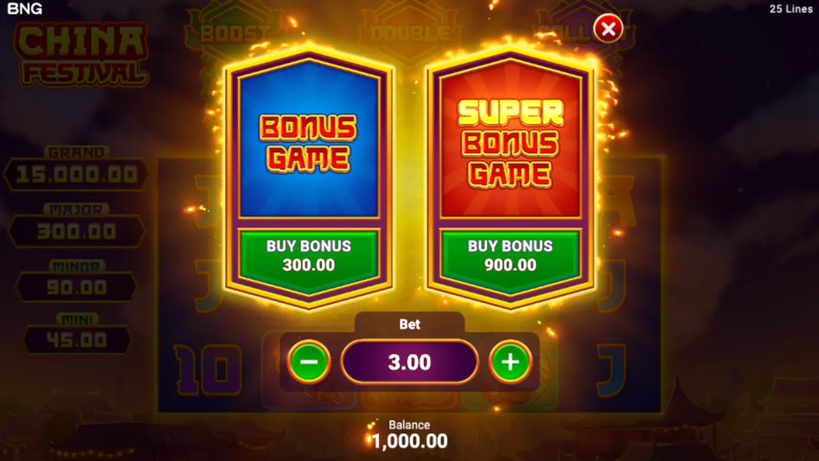 China Festival Slot Bonus Buy Feature