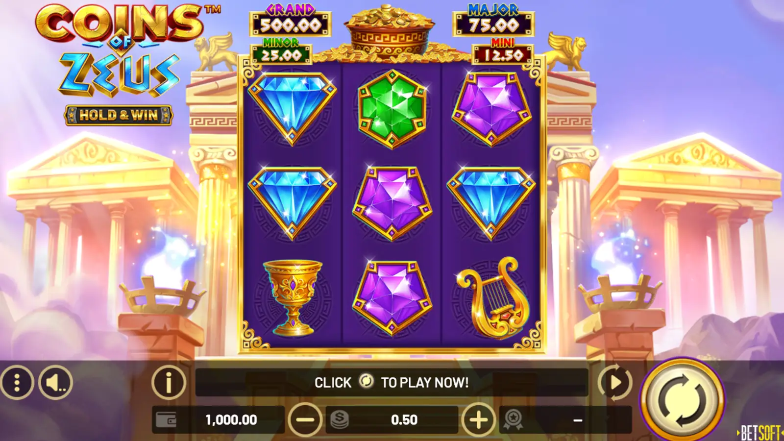 Coins of Zeus: Hold & Win Slot Rules and Gameplay