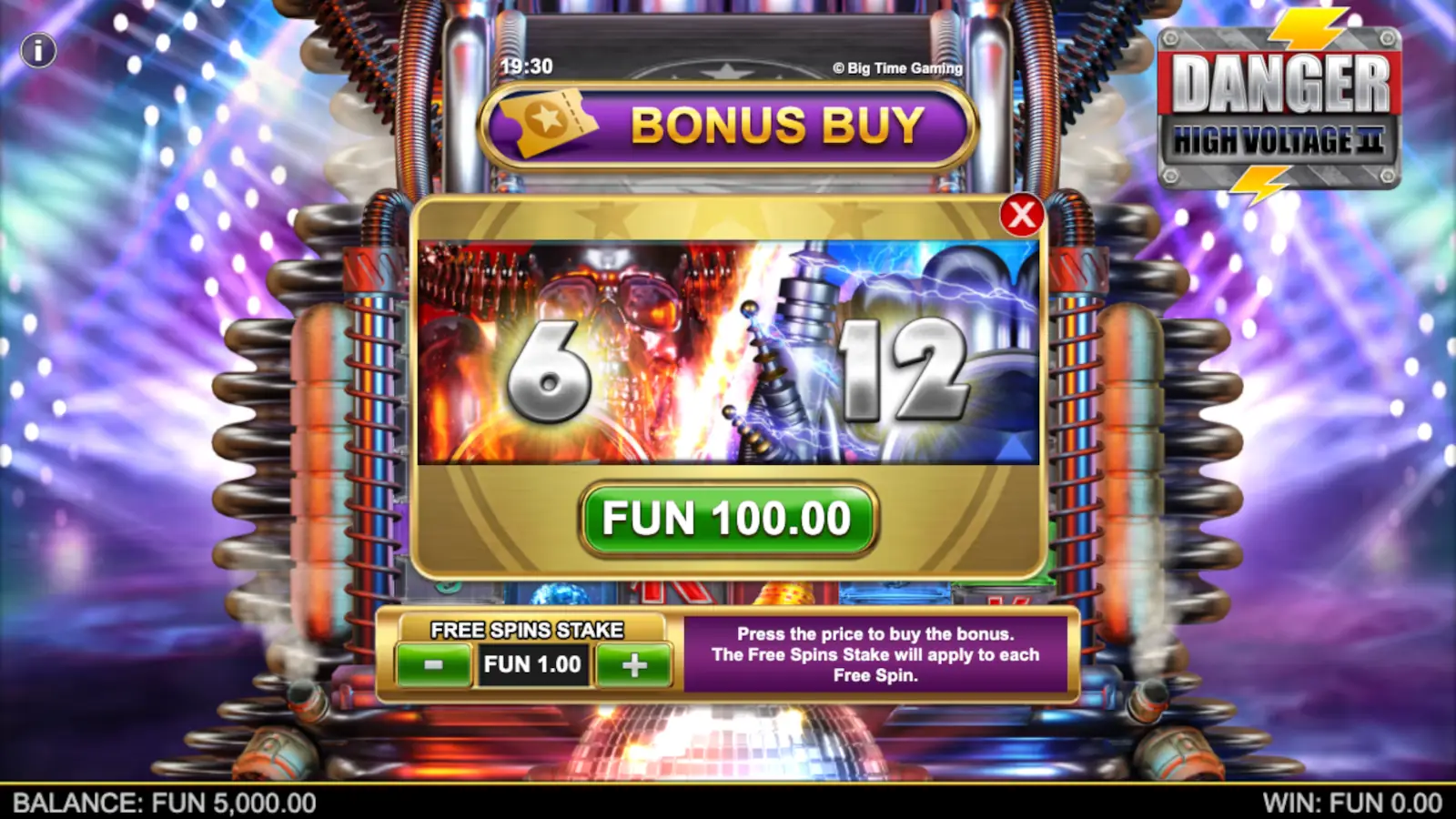 Danger High Voltage 2 Slot Bonus Buy