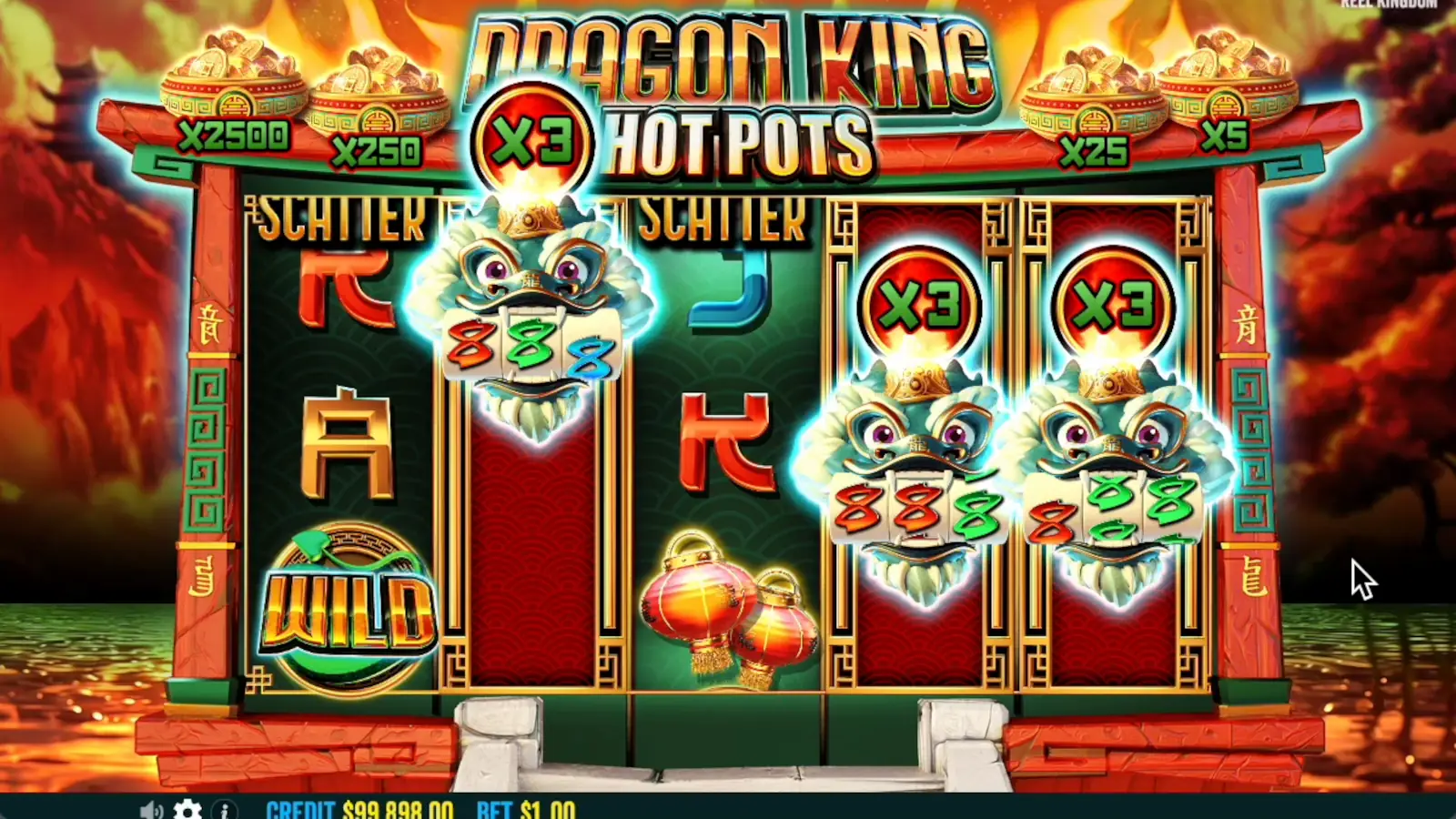 Dragon King Hot Pots Slot Mini Slot Machine Bonus