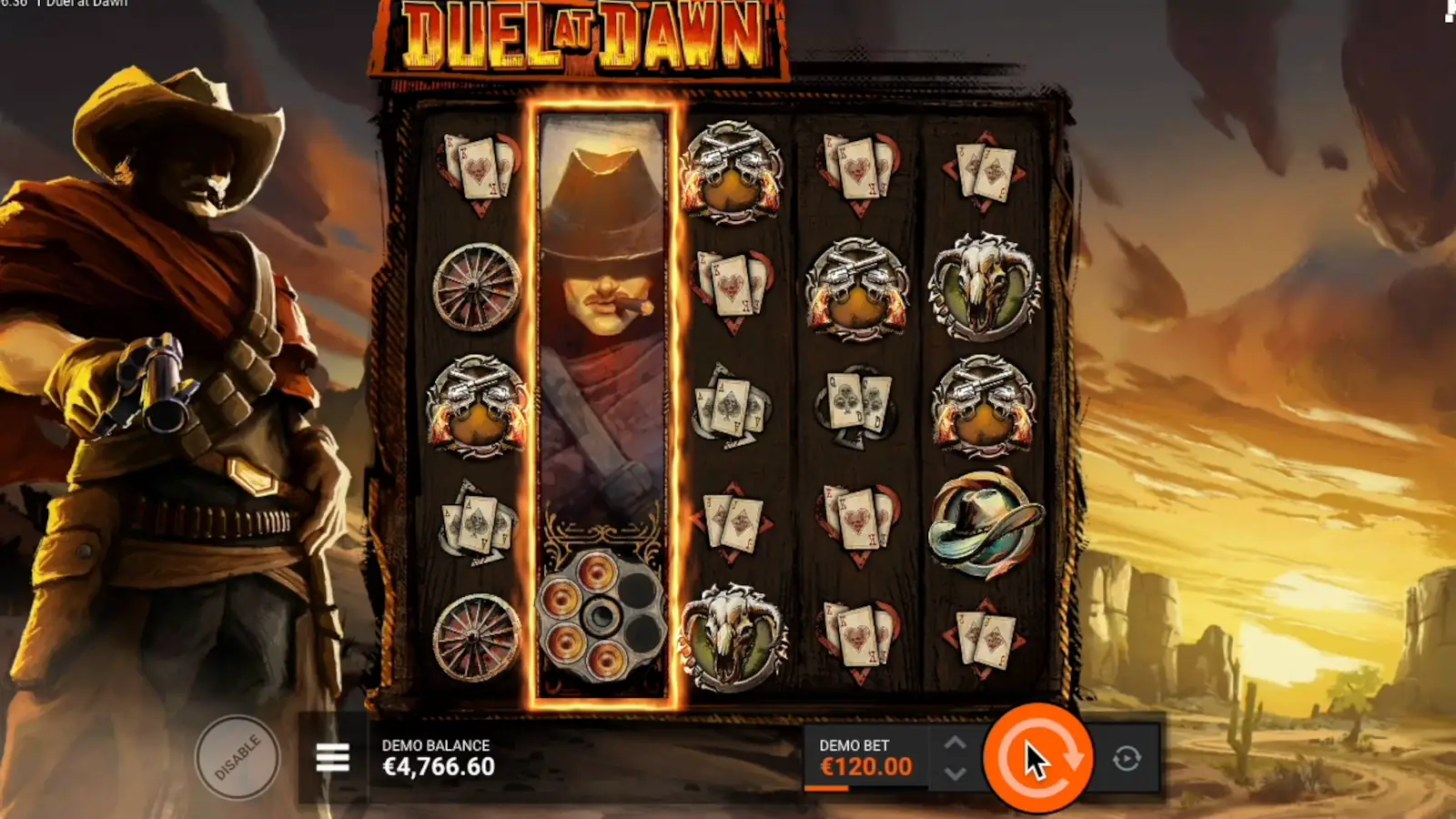 Duel At Dawn Slot The Outlaw Feature