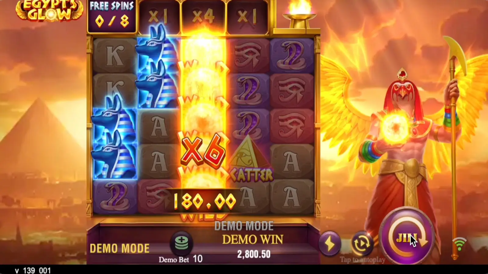 Egypt's Glow Slot Free Spins