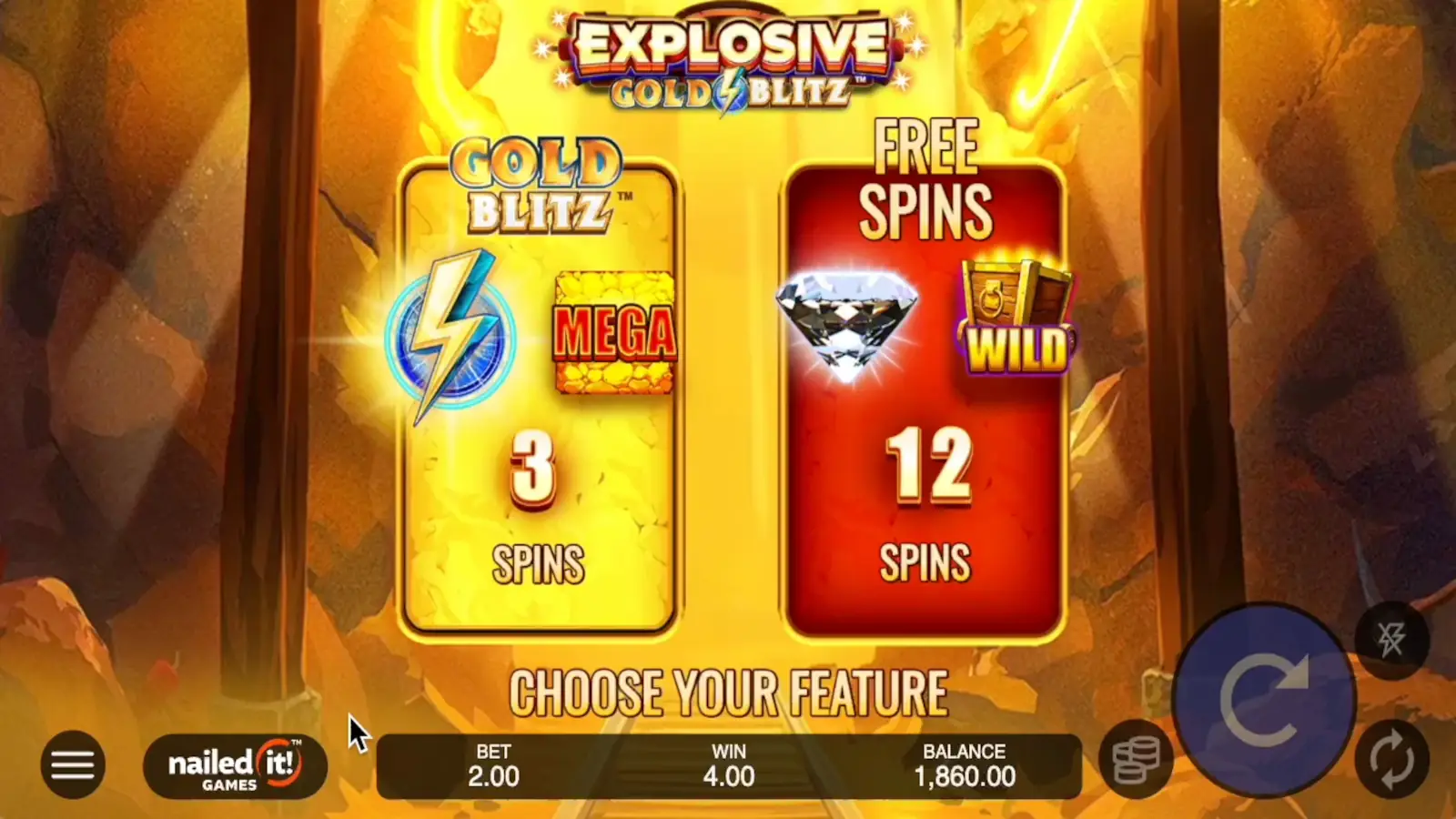 Explosive Gold Blitz Slot Scatter Symbol