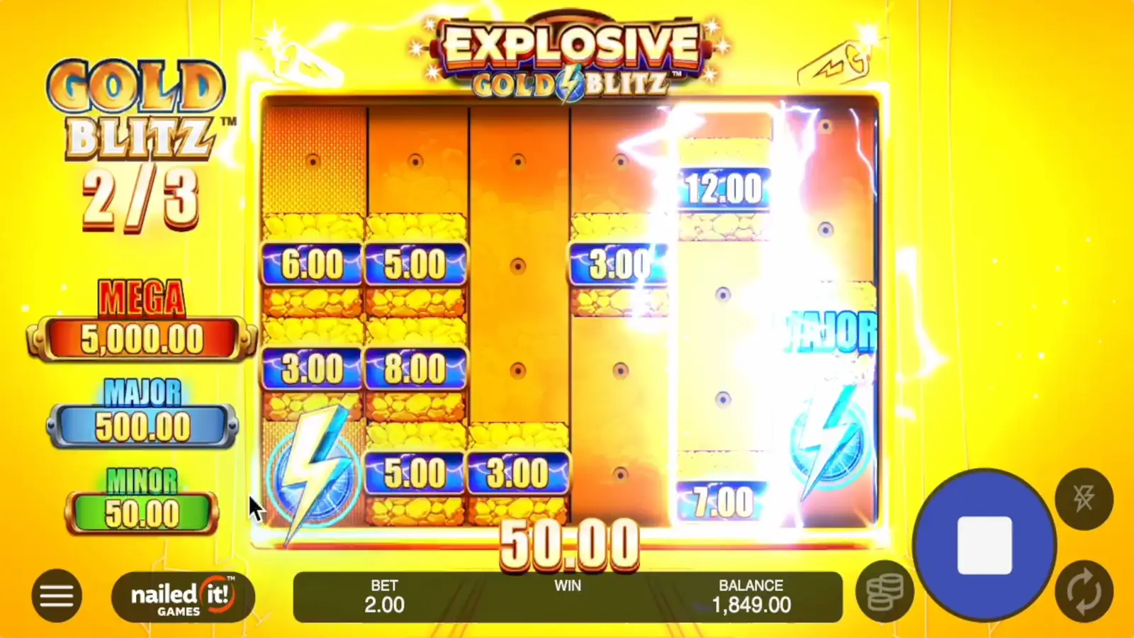 Explosive Gold Blitz Slot Gold Blitz Feature