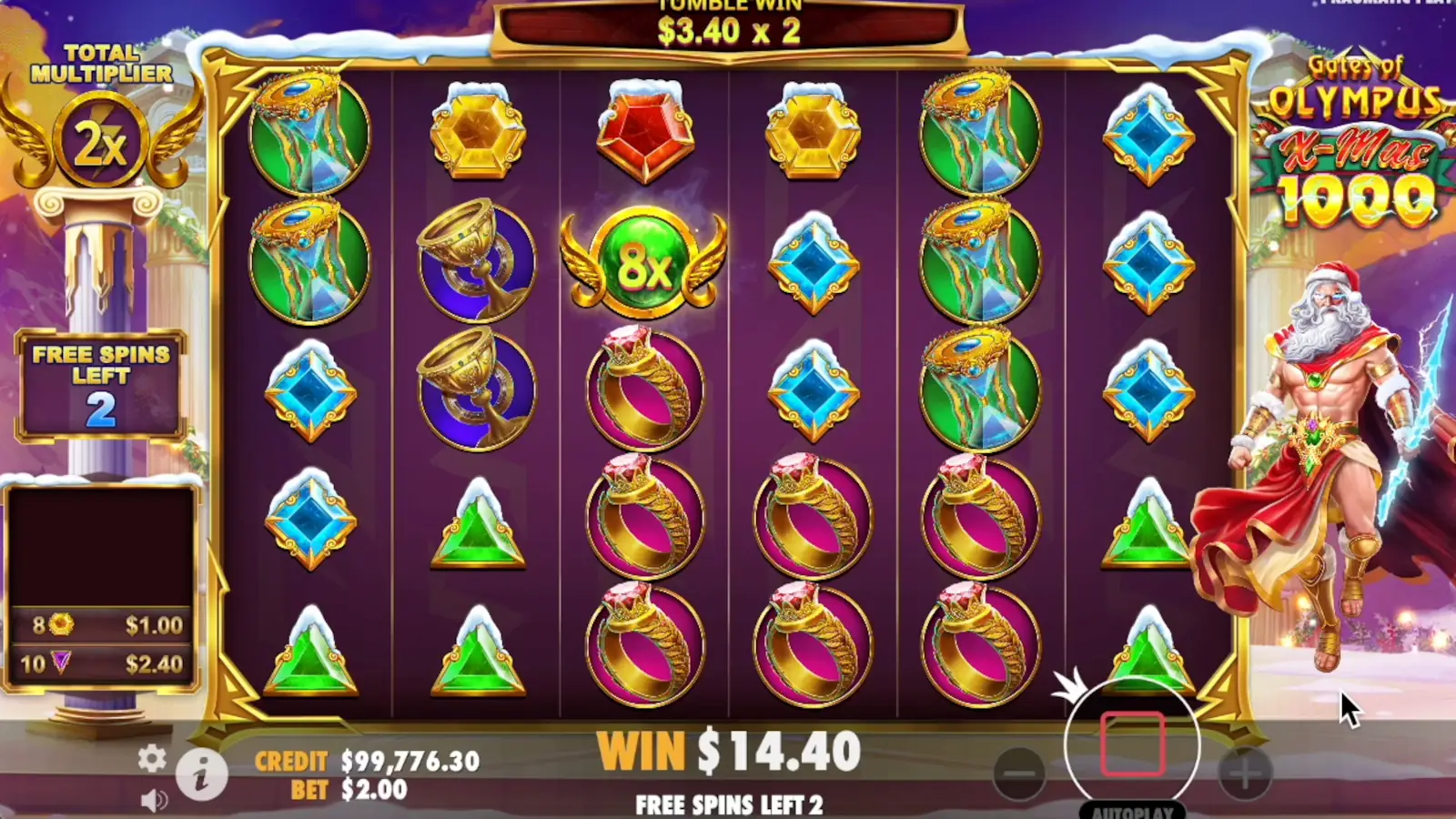 Gates of Olympus Xmas 1000 Slot Free Spins