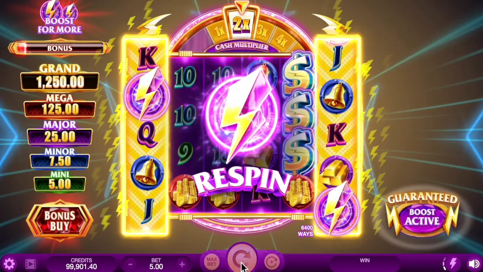 Gold Blitz Ultimate Slot Respin Feature