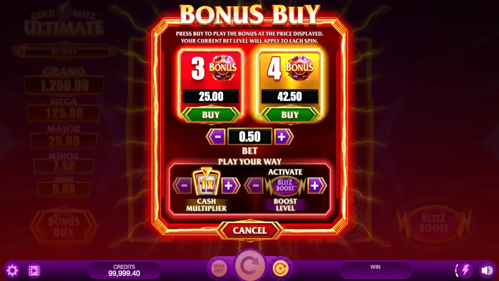 Gold Blitz Ultimate Slot Bonus Buy