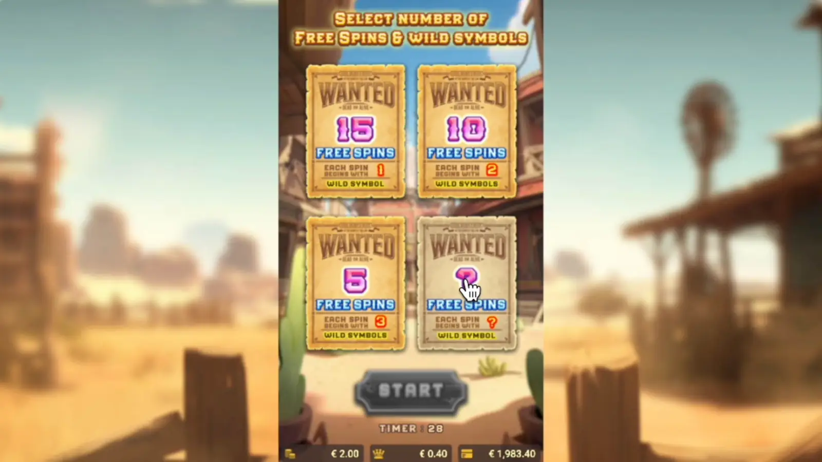 Gold West Slot Free Spins 1