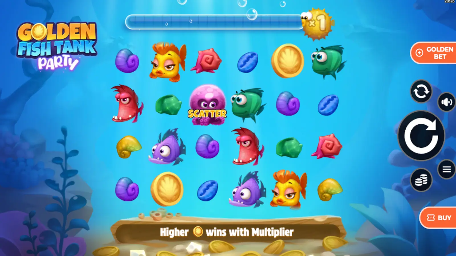 Golden Fish Tank Party Slot Rules and Gameplay