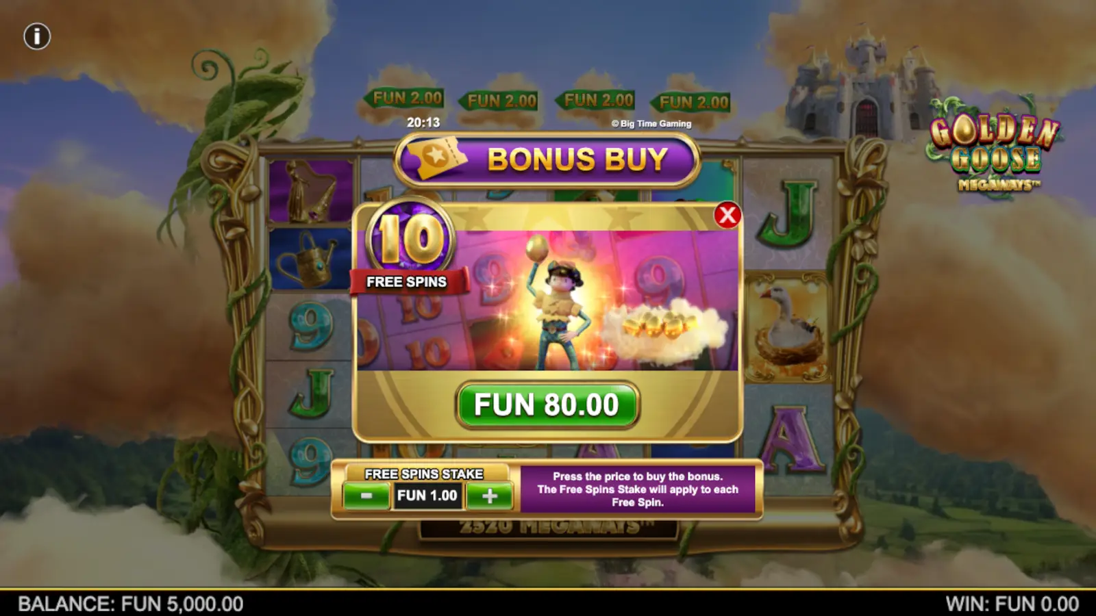 Golden Goose Megaways Slot Bonus Buy