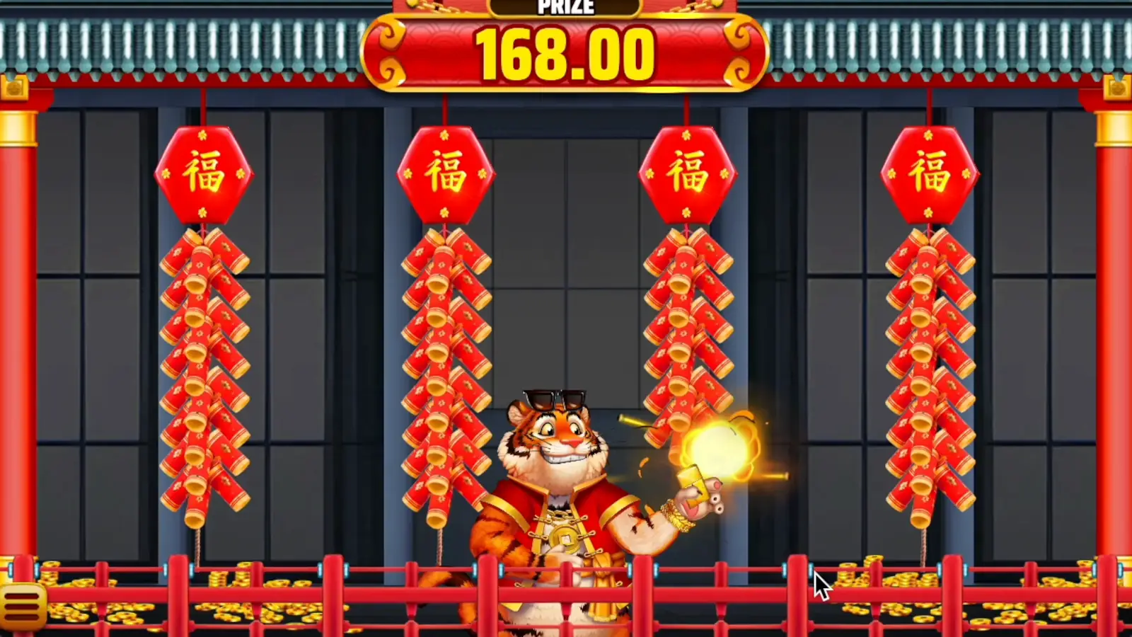 Golden Tiger: Jackpot Fortunes Slot The Firecrackers Bonus