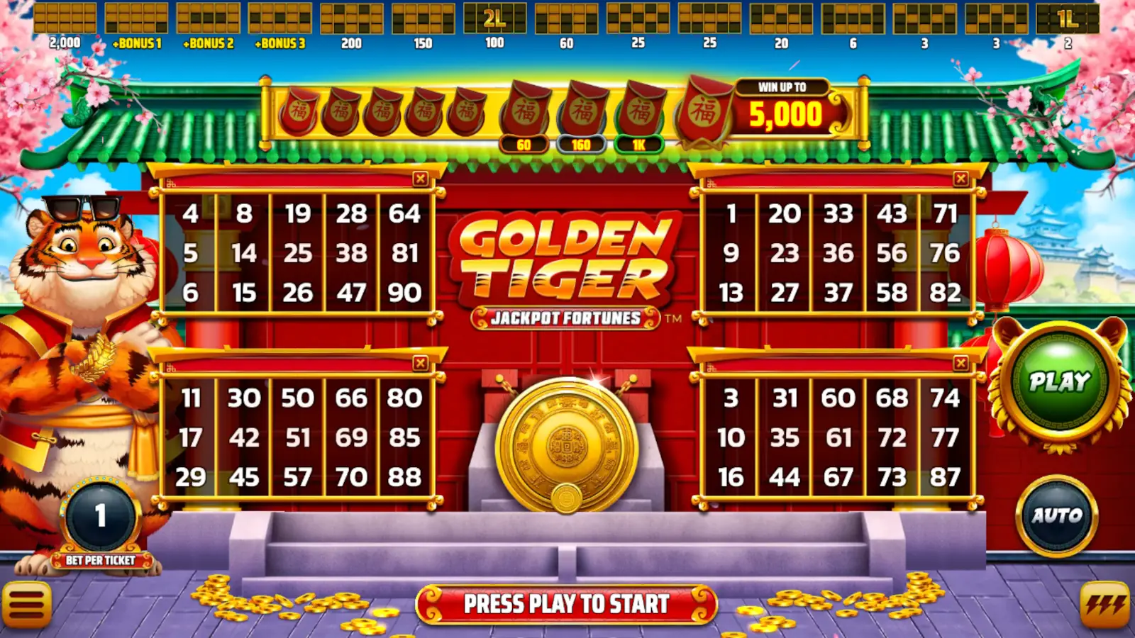 Golden Tiger: Jackpot Fortunes Slot Rules and Gameplay