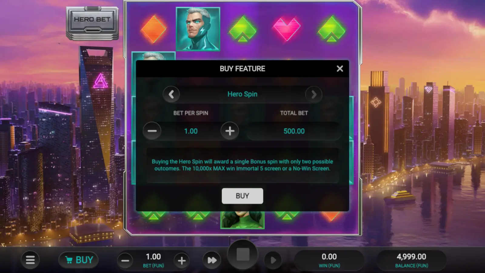 Immortal 5 Slot Feature Buy 1