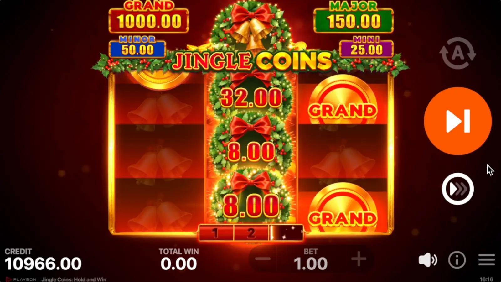 Jingle Coins Slot Bonus Game