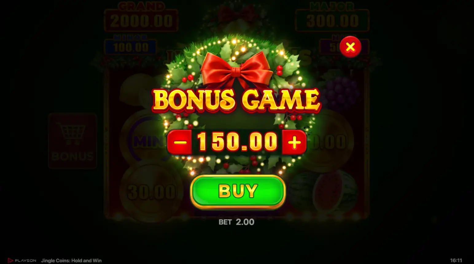 Jingle Coins Slot Bonus Buy Option