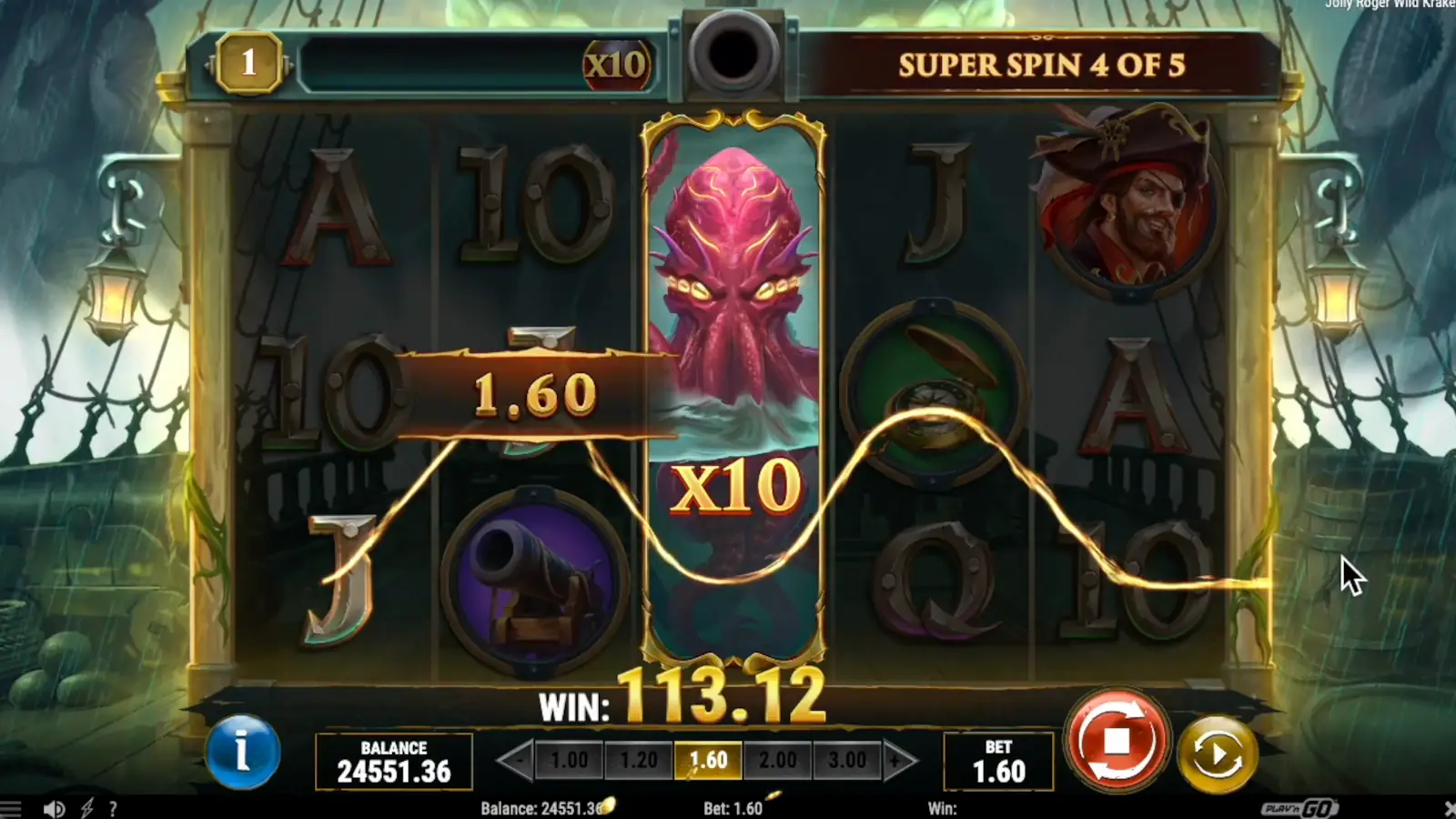 Jolly Roger Wild Kraken Slot Super Cannon Free Spins