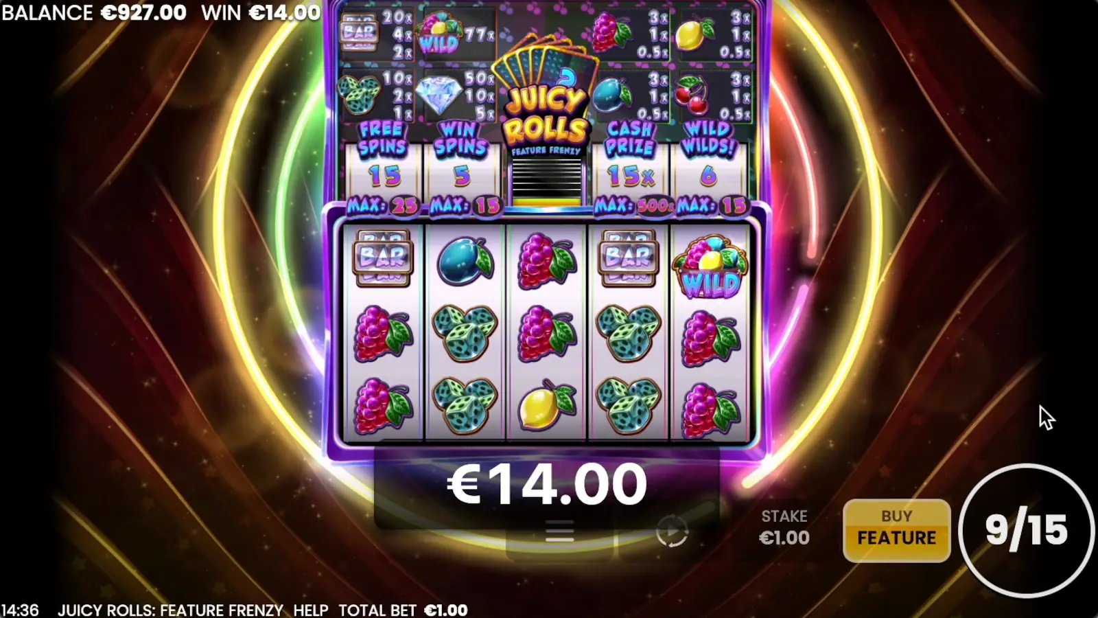 Juicy Rolls: Feature Frenzy Slot Pick a Bonus 2