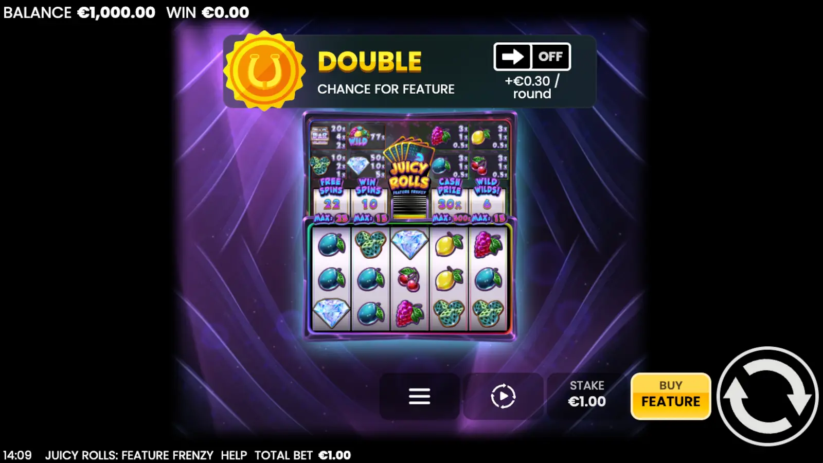 Juicy Rolls: Feature Frenzy Slot Rules and Gameplay