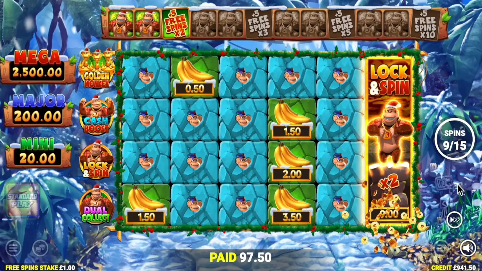 King Kong Cash Even Bigger Bananas Power Play Slot Kong Free Spins