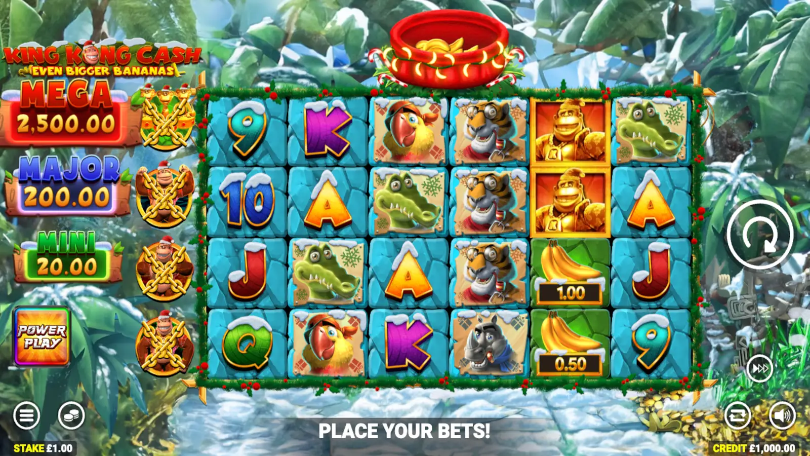 King Kong Cash Even Bigger Bananas Power Play Slot Rules and Gameplay