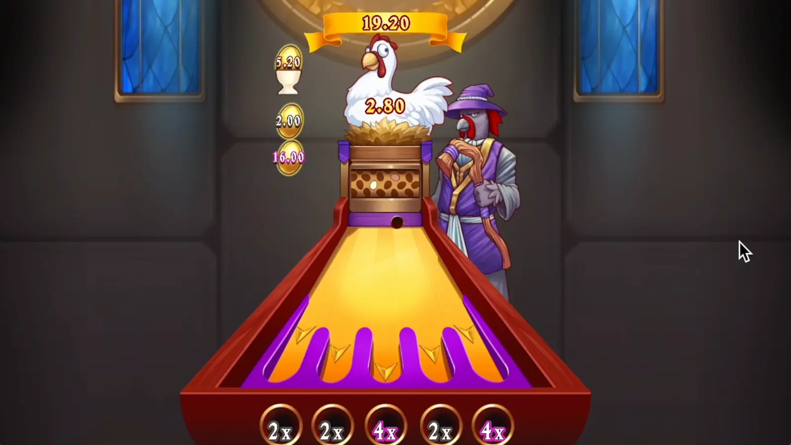 Knights of the Golden Egg Slot Wizard Feature