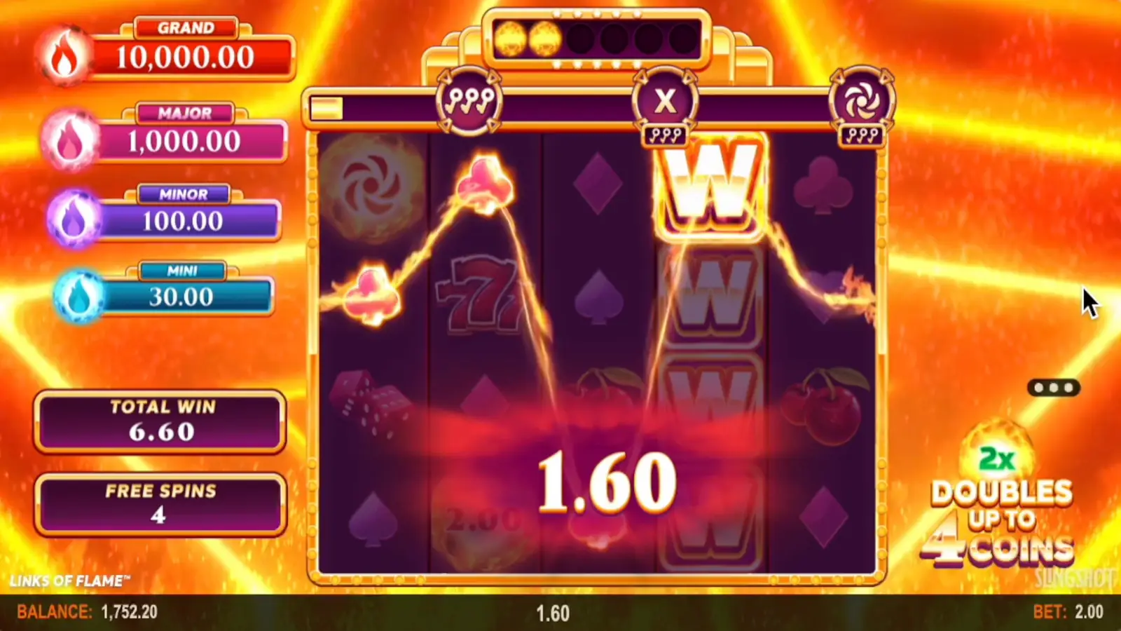 Links of Flame Slot Free Spins