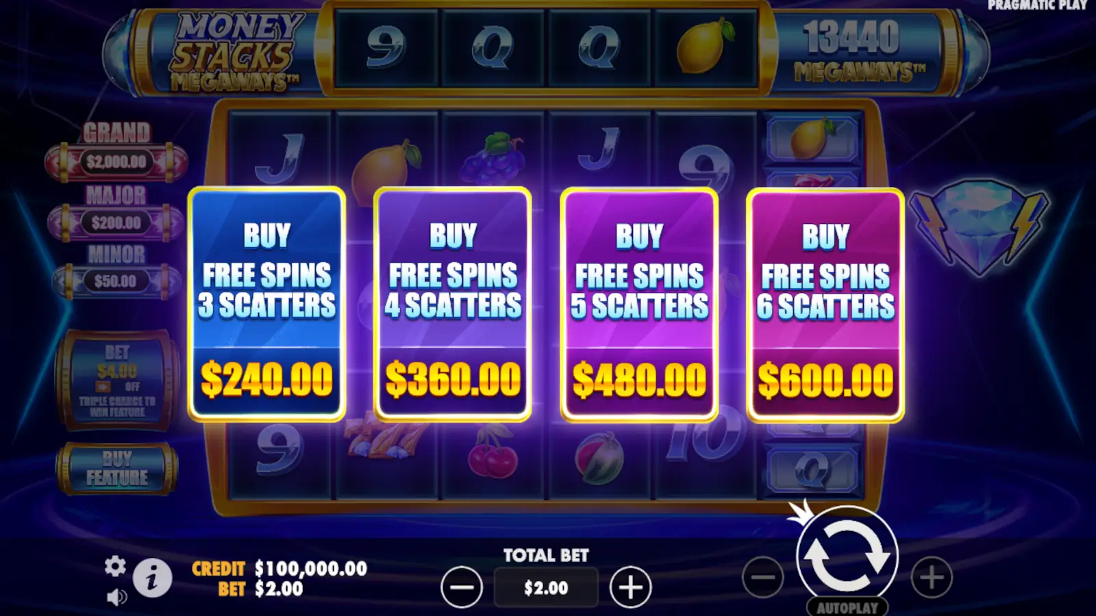 Money Stacks Megaways Slot Feature Buy