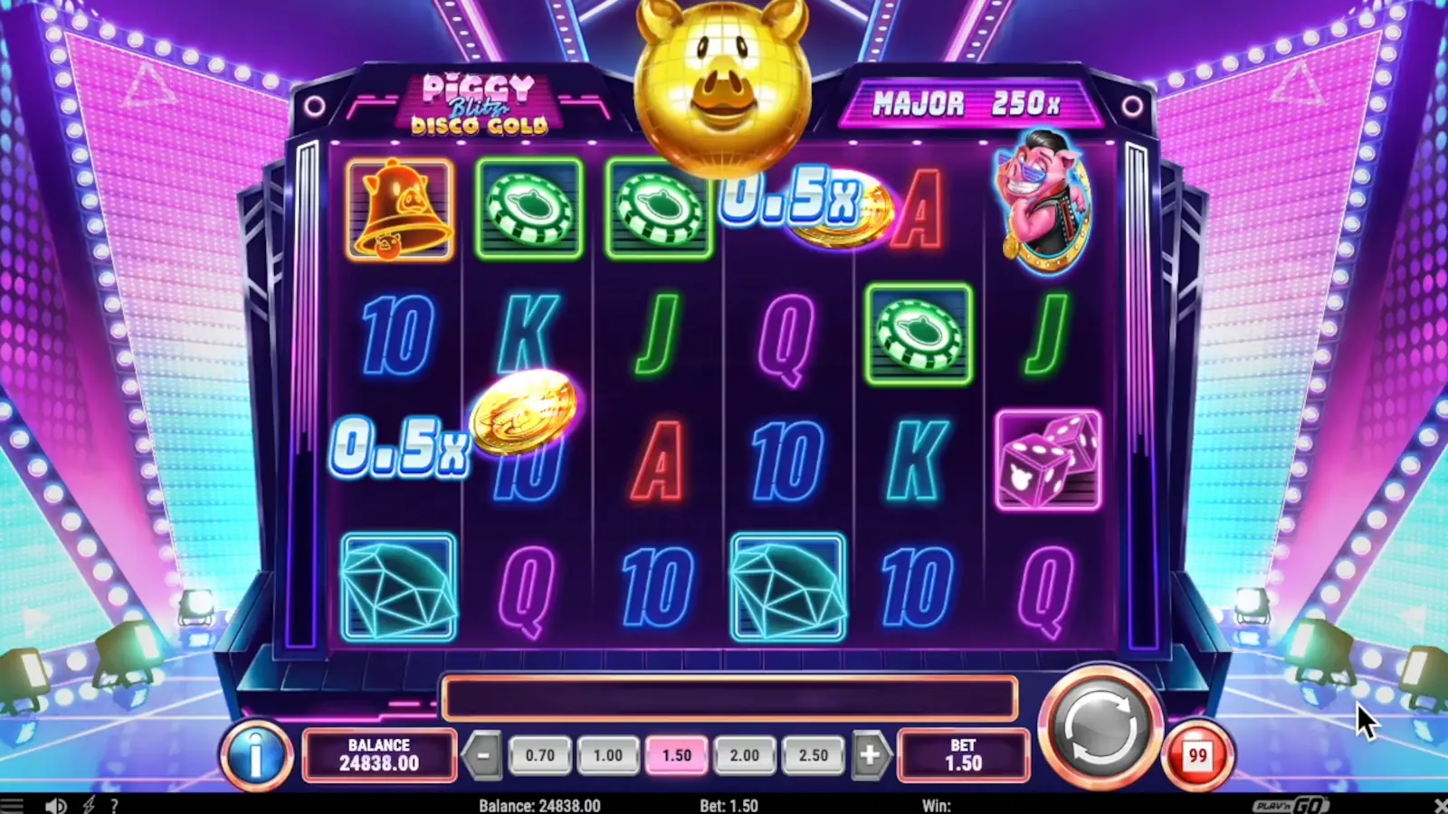 Piggy Blitz Disco Gold Slot Cash Coins