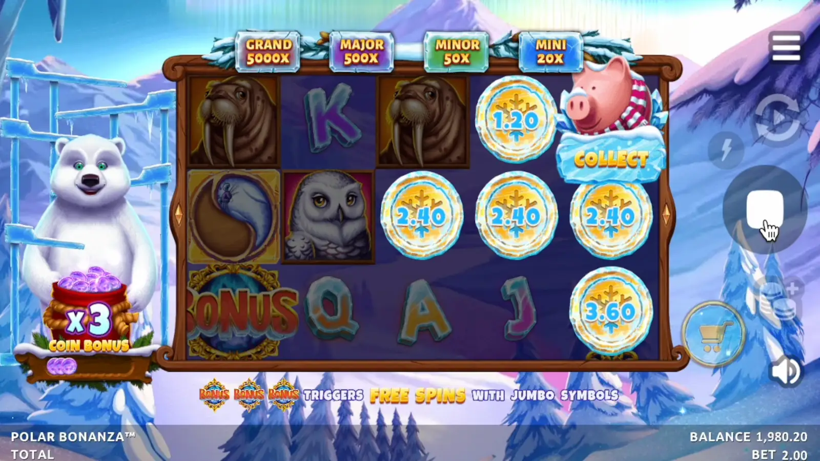 Polar Bonanza Slot Piggy Bank & Win