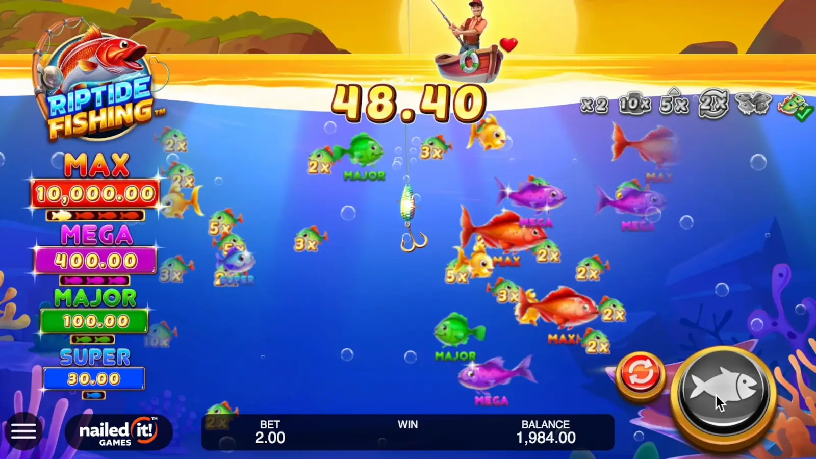 Riptide Fishing Slot Fishing Bonus