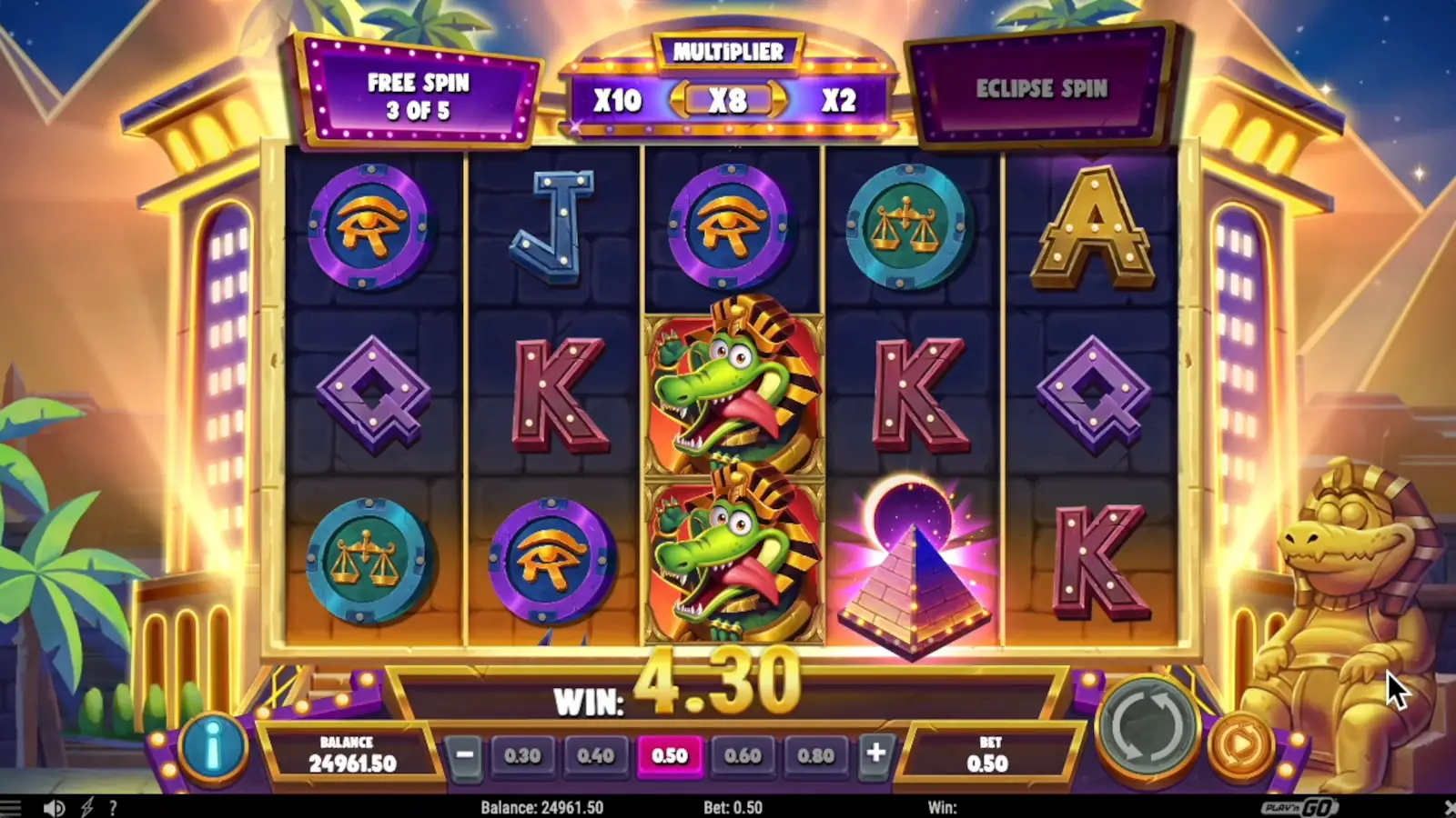 Sobek’s Godly Spins Slot Bonuses 2