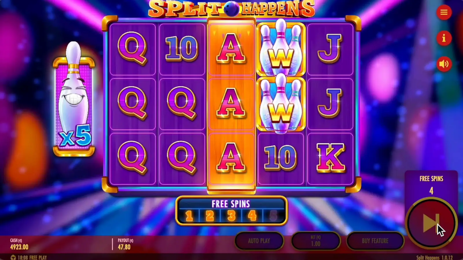 Split Happens Slot Bonus Game