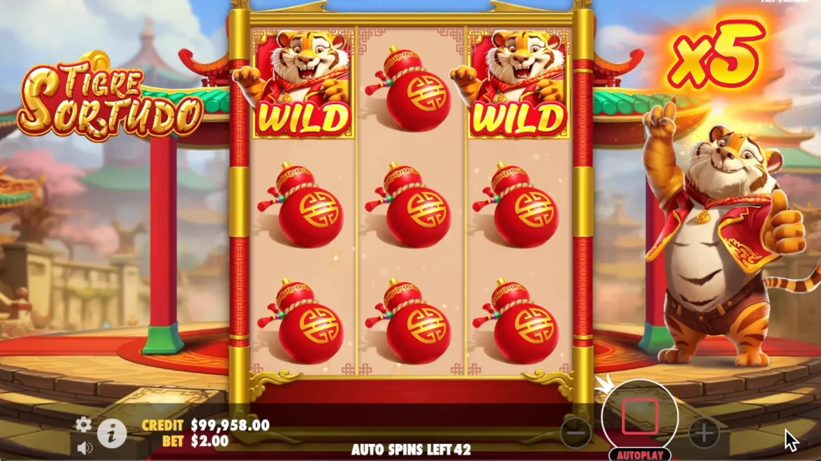 Tigre Sortudo Slot Respins Feature