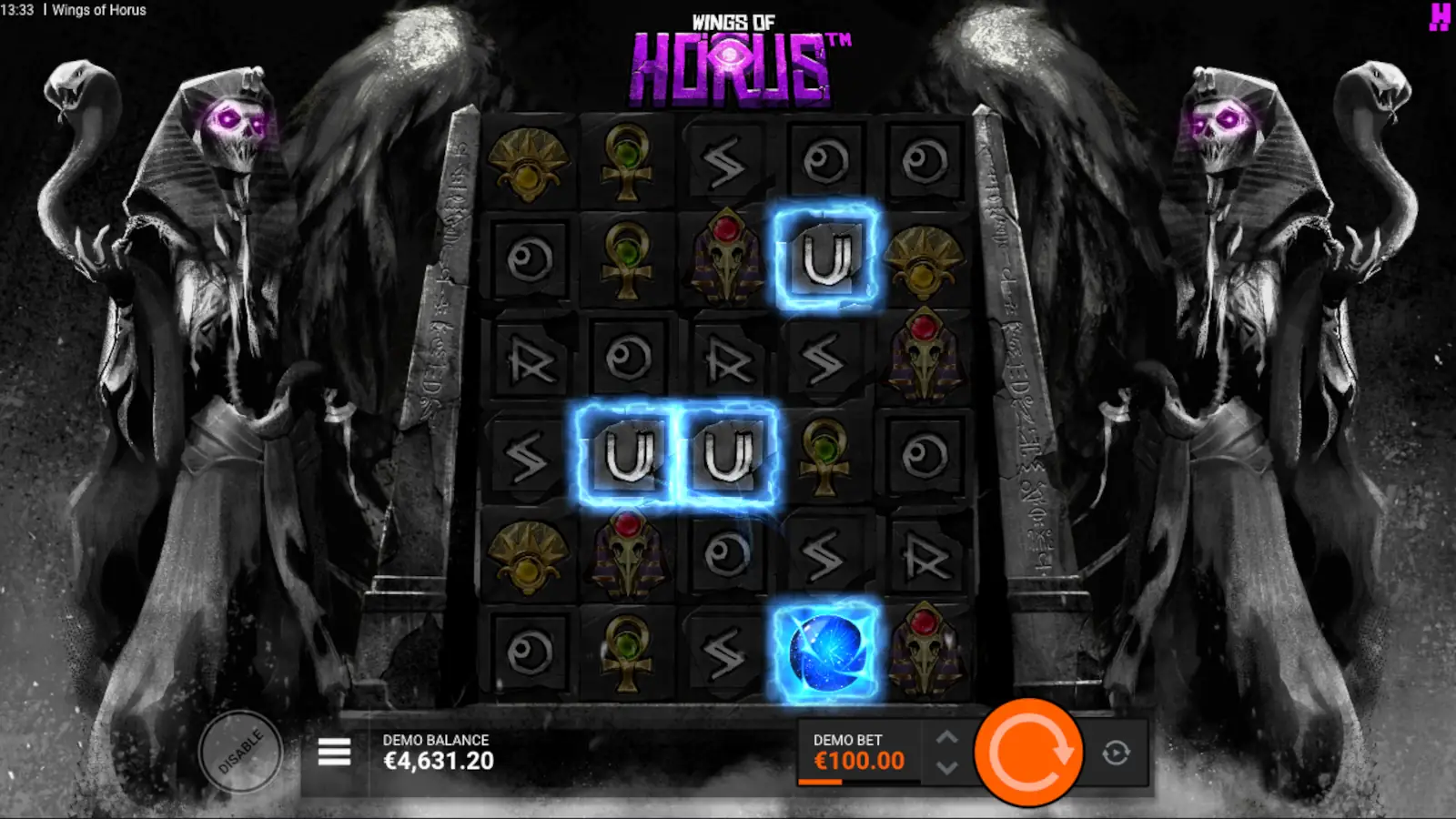 Wings of Horus Slot Orb Symbols